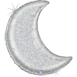 37" Μπαλόνι ασημί Φεγγάρι Holographic 37" Μπαλόνι ασημί Φεγγάρι Holographic
