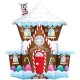 37" Μπαλόνι Χριστουγεννιάτικο ''Gingerbread'' Σπιτάκι