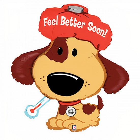 37" Μπαλόνι Σκυλάκι Feel Better Soon