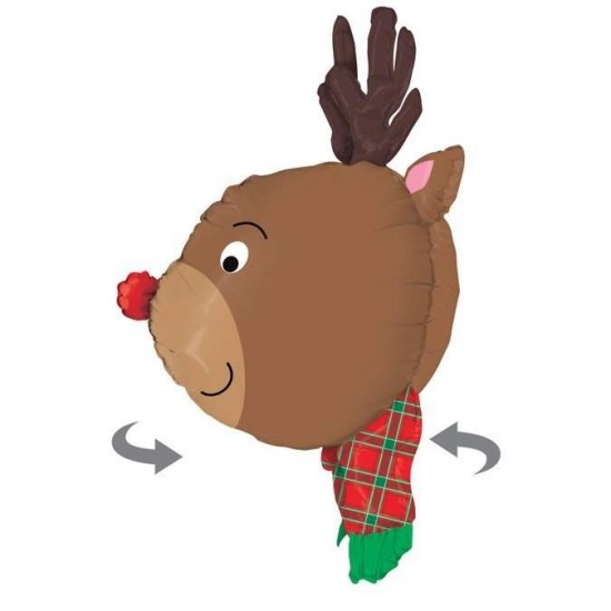 39" Μπαλόνι Χριστουγεννιάτικο 3D Τάρανδος