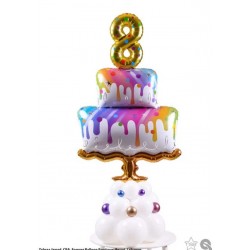 39" Μπαλόνι Τούρτα Rainbow 39" Μπαλόνι Τούρτα Rainbow