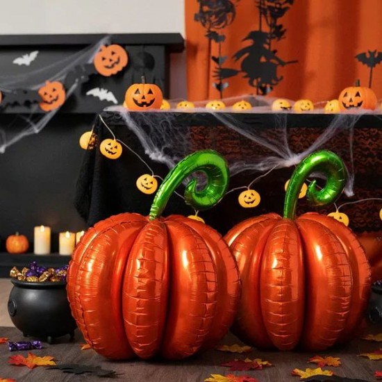 3D Μπαλόνι Κολοκύθα Πορτοκαλί