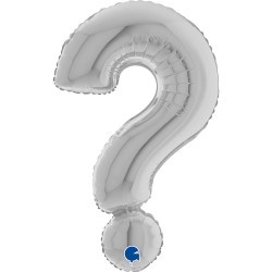 40'' Μπαλόνι Ασημί Ερωτηματικό ? 40'' Μπαλόνι Ασημί Ερωτηματικό ?