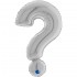 40'' Μπαλόνι Ασημί Ερωτηματικό ?
