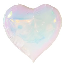 40” Μπαλόνι Καρδιά Λευκή Ιριδίζουσα 40” Μπαλόνι Καρδιά Λευκή Ιριδίζουσα
