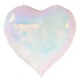 40” Μπαλόνι Καρδιά Λευκή Ιριδίζουσα