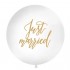 40" Τεράστιο Μπαλόνι Just Married λευκό