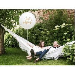 40" Τεράστιο Μπαλόνι Just Married λευκό 40" Τεράστιο Μπαλόνι Just Married λευκό