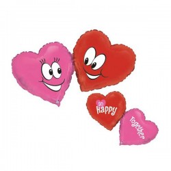 41'' Μπαλόνι ενωμένες καρδιές "So happy together" 41'' Μπαλόνι ενωμένες καρδιές "So happy together"