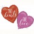 41'' Μπαλόνι Two Hearts One Love