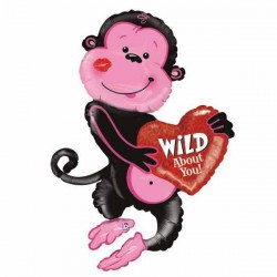 46'' Μπαλόνι Μαϊμού 'Wild about you' 46'' Μπαλόνι Μαϊμού 'Wild about you'