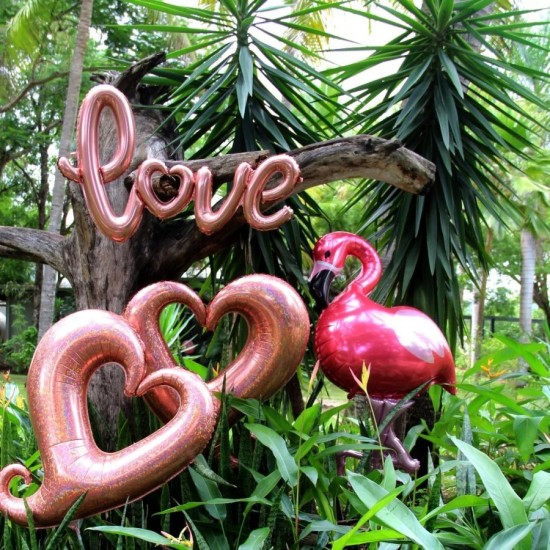 47'' Μπαλόνι "Love" ροζ χρυσό
