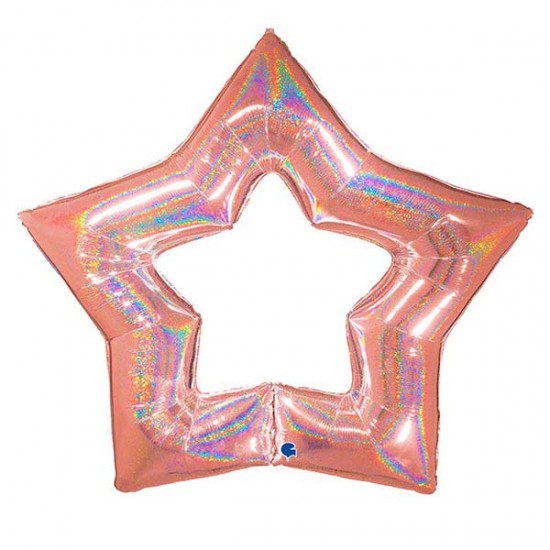 48" Μπαλόνι Rosegold Linky Αστέρι