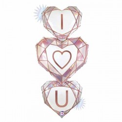 48'' Οπάλ Μπαλόνι Ι Love You Gem 48'' Οπάλ Μπαλόνι Ι Love You Gem