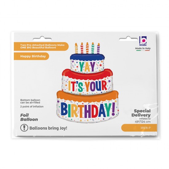 49" Μπαλόνι τεράστια Τούρτα γενεθλίων
