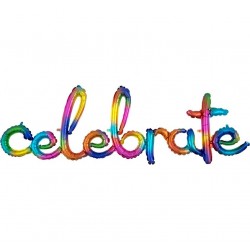 59" Μπαλόνι "Celebrate" ουράνιο τόξο 59" Μπαλόνι "Celebrate" ουράνιο τόξο