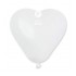 6" Μπαλόνι Λευκή Καρδιά (100 τεμ)