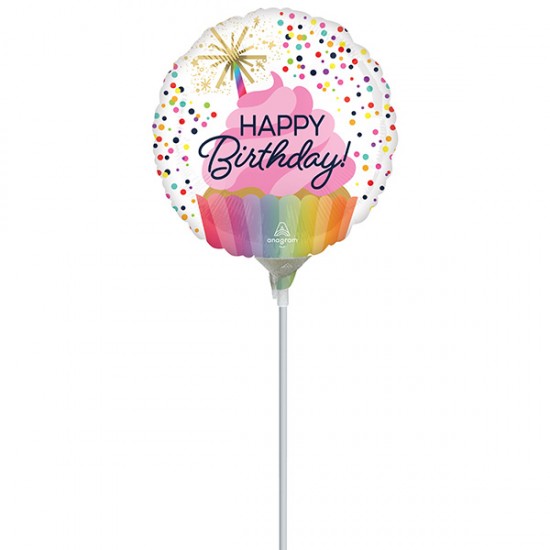9" Mini Shape Μπαλόνι Confetti Sprinkle 'Happy Birthday' 9" Mini Shape Μπαλόνι Confetti Sprinkle 'Happy Birthday'