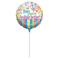 9" Mini Shape Μπαλόνι 'Hope you're feeling better' 9" Mini Shape Μπαλόνι 'Hope you're feeling better'