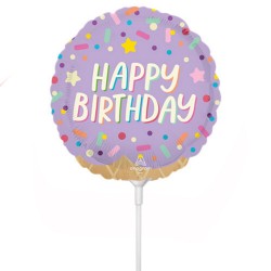 9″ Mini Shape Μπαλόνι Παγωτό ''Happy Birthday'' 9″ Mini Shape Μπαλόνι Παγωτό ''Happy Birthday''