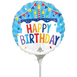 9" Mini Shape Μπαλόνι Τούρτα 'Happy Birthday' 9" Mini Shape Μπαλόνι Τούρτα 'Happy Birthday'