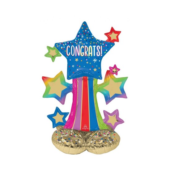 Μπαλόνι AirLoonz Junior - Αστέρια Congrats Μπαλόνι AirLoonz Junior - Αστέρια Congrats