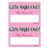Αυτοκόλλητα Girls Night out "My name is" (16 τεμ)