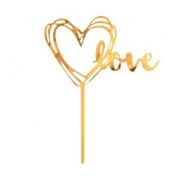 Ακρυλικό Topper τούρτας Love Ακρυλικό Topper τούρτας Love