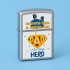 Αναπτήρας Μεταλλικός Τύπου Zippo - DAD Is My Hero