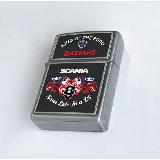 Αναπτήρας Zippo - Scania Never Late In A V8 Αναπτήρας Zippo - Scania Never Late In A V8