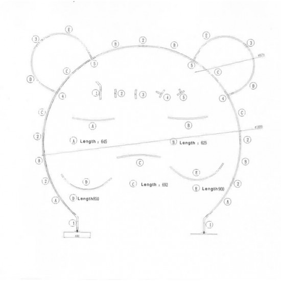Αψίδα αλουμινίου με αυτάκια 3 x 2.40 m Αψίδα αλουμινίου με αυτάκια 3 x 2.40 m