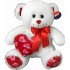 Αρκουδάκι με Φιόγκο & Κόκκινη Καρδιά 30εκ