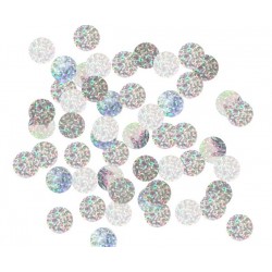 Ασημί Holographic Κομφετί 250g Ασημί Holographic Κομφετί 250g