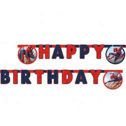 Banner "Happy Birthday" Spiderman Banner "Happy Birthday" Spiderman