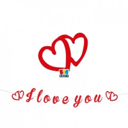 Γιρλάντα καρδιές - I Love You (300 cm) Γιρλάντα καρδιές - I Love You (300 cm)