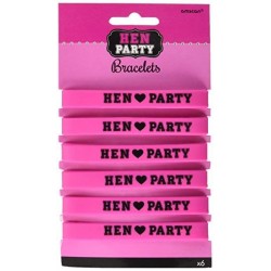 Bραχιόλια Μπάτσελορ "Hen Party" (6 τεμ)