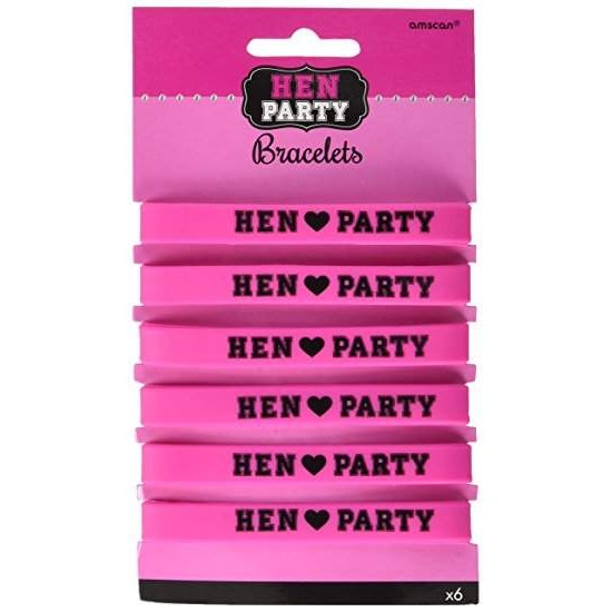 Bραχιόλια Μπάτσελορ "Hen Party" (6 τεμ)