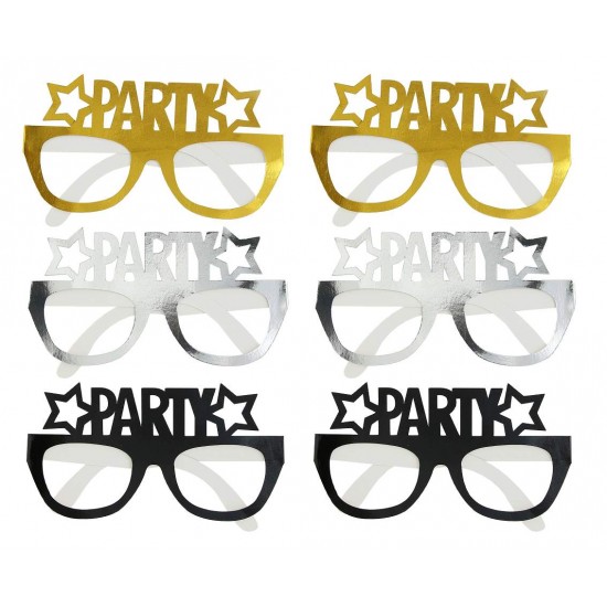 Χάρτινα Γυαλιά PARTY (6 τεμ)