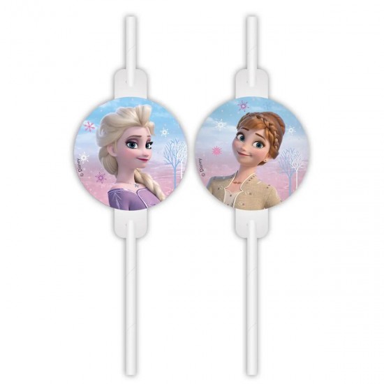 Χάρτινα Καλαμάκια Frozen - Wind Spirit (4 τεμ)