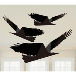 Χάρτινα κρεμαστά Κοράκια (3 τεμ) Χάρτινα κρεμαστά Κοράκια (3 τεμ)