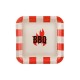 Χάρτινα Πιάτα - Τετράγωνα BBQ (6 τεμ)