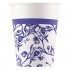 Χάρτινα Ποτήρια Blue Porcelain (8 τεμ)