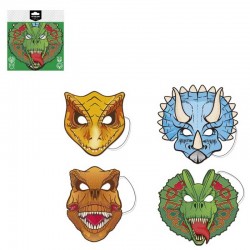 Χάρτινες Μάσκες Δεινόσαυροι (6 τεμ) Χάρτινες Μάσκες Δεινόσαυροι (6 τεμ)