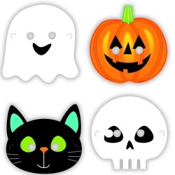 Χάρτινες Μάσκες Halloween Friends (8 τεμ) Χάρτινες Μάσκες Halloween Friends (8 τεμ)