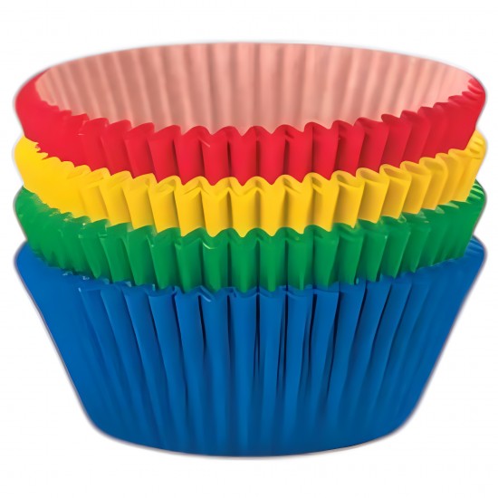 Χάρτινες Φόρμες Cupcake πολύχρωμες (40 τεμ)