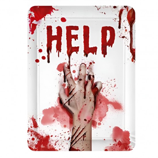 Χάρτινοι Δίσκοι - Ματωμένο χέρι ''HELP'' (2 τεμ)