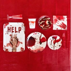 Χάρτινοι Δίσκοι - Ματωμένο χέρι ''HELP'' (2 τεμ)