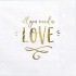 Χαρτοπετσέτες "All you need is love" (20 τεμ)
