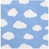 Χαρτοπετσέτες γαλάζιες με συννεφάκια (20 τεμ)