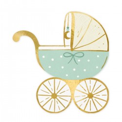 Χαρτοπετσέτες γαλάζιο Καροτσάκι μωρού (20 τεμ) Χαρτοπετσέτες γαλάζιο Καροτσάκι μωρού (20 τεμ)